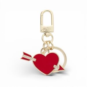 Kate Spade Love Shack Metal Keychain/Bag Charm NWT